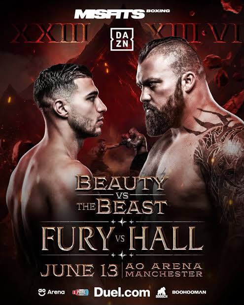 Tommy Fury vs Eddie Hall Tickets, Ringside Seats & VIP Access | AO Arena Manchester | 13 June 2026