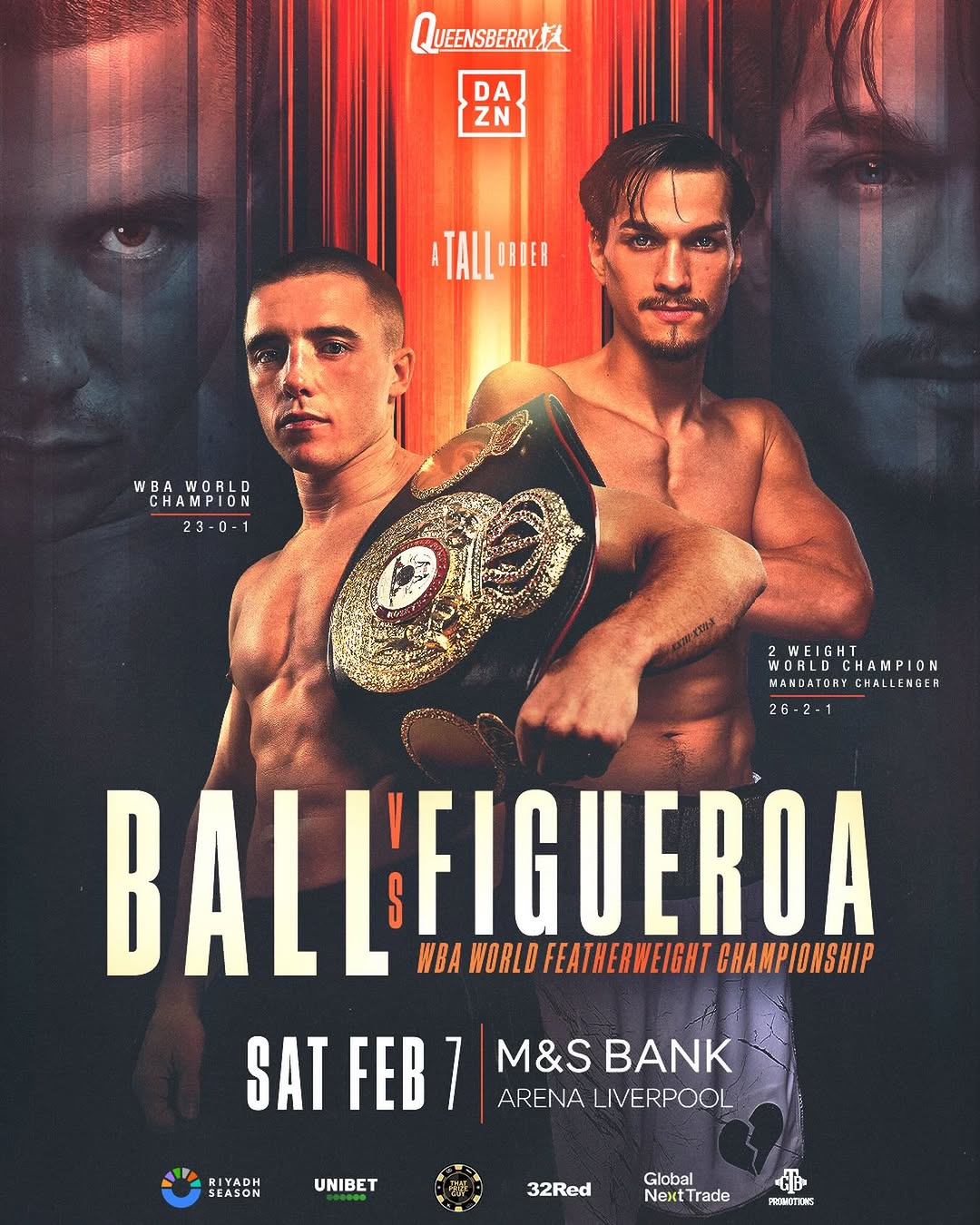 Nick Ball vs Brandon Figueroa Hospitality & Ticket Access | Liverpool | 7 February 2026