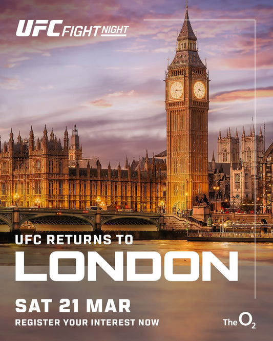 UFC London: Evloev vs Murphy Tickets & Hospitality | The O2 Arena | 21 March 2026