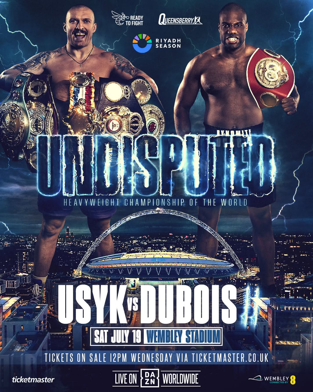 USYK V DUBOIS – PREMIUM TICKETS & HOSPITALITY 🥊