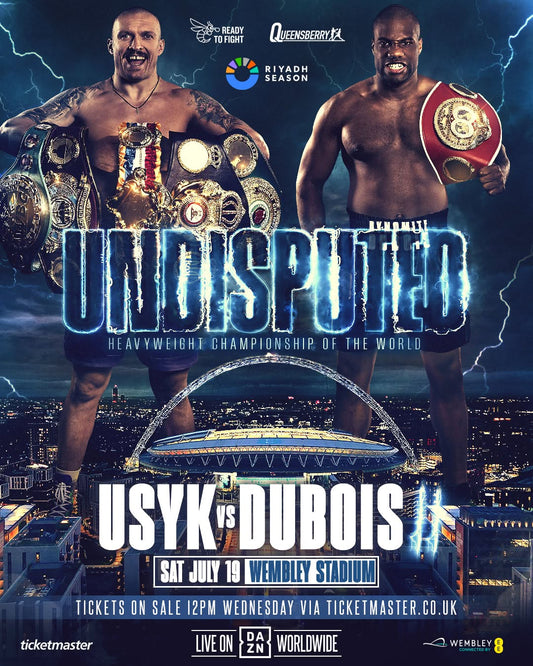 USYK V DUBOIS – PREMIUM TICKETS & HOSPITALITY 🥊