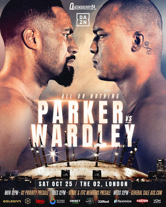 Joseph Parker vs Fabio Wardley Hospitality Packages | 25 October 2025, The O2 London