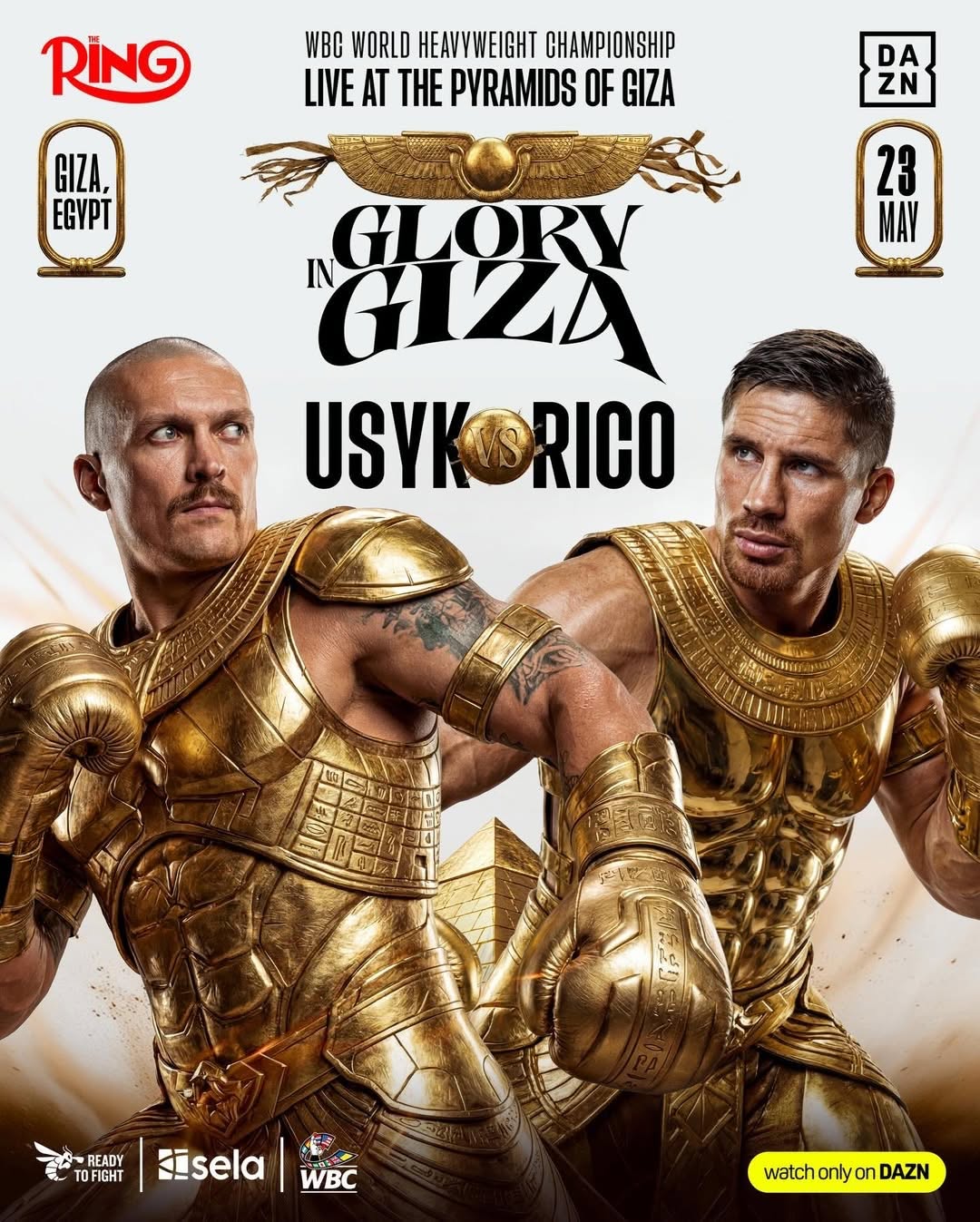 Oleksandr Usyk vs Rico Verhoeven Tickets & Hospitality | Pyramids of Giza | 23 May 2026